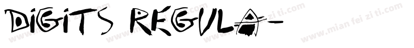 digits regula字体转换